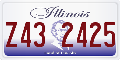 IL license plate Z432425