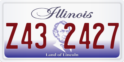 IL license plate Z432427