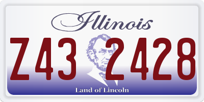 IL license plate Z432428
