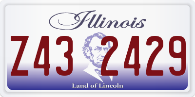 IL license plate Z432429
