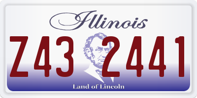 IL license plate Z432441