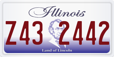 IL license plate Z432442