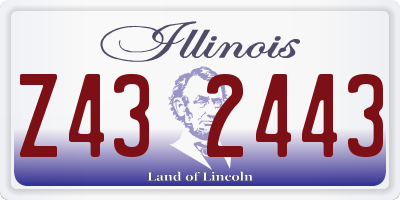 IL license plate Z432443