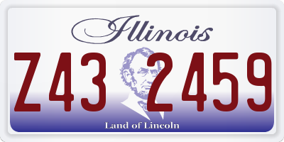 IL license plate Z432459