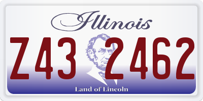IL license plate Z432462