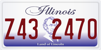 IL license plate Z432470