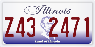 IL license plate Z432471