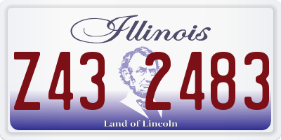 IL license plate Z432483