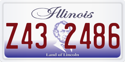 IL license plate Z432486