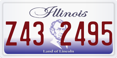 IL license plate Z432495