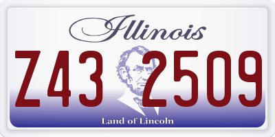 IL license plate Z432509