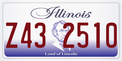 IL license plate Z432510
