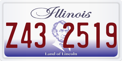 IL license plate Z432519
