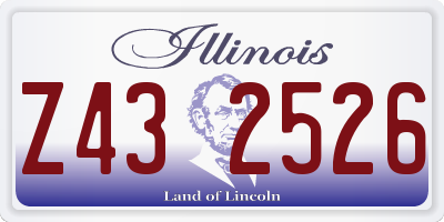 IL license plate Z432526