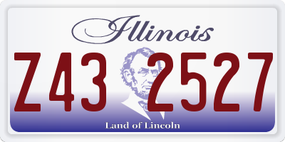 IL license plate Z432527