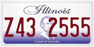 IL license plate Z432555