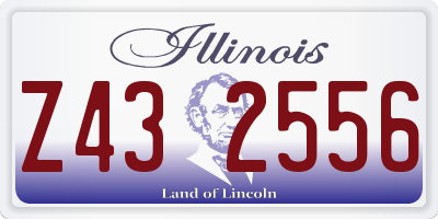 IL license plate Z432556