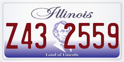 IL license plate Z432559