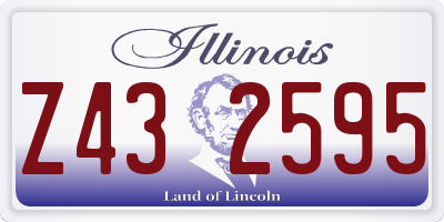 IL license plate Z432595