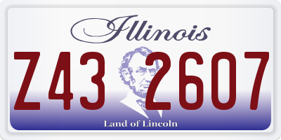 IL license plate Z432607