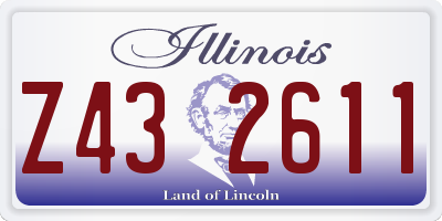 IL license plate Z432611