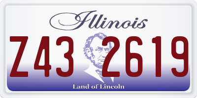 IL license plate Z432619