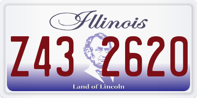 IL license plate Z432620