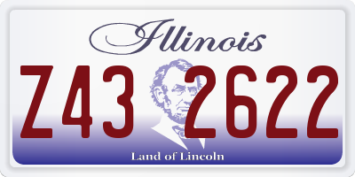 IL license plate Z432622