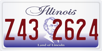IL license plate Z432624