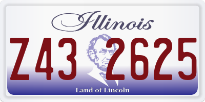 IL license plate Z432625