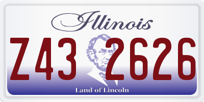 IL license plate Z432626