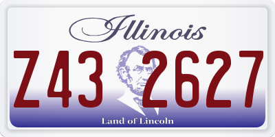 IL license plate Z432627