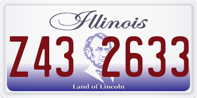 IL license plate Z432633