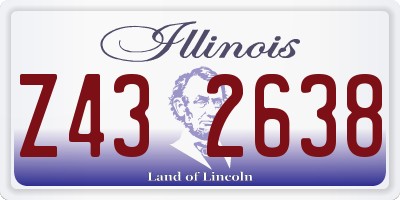 IL license plate Z432638