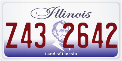 IL license plate Z432642