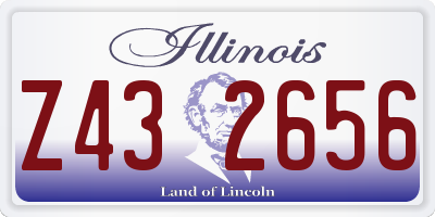 IL license plate Z432656
