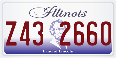 IL license plate Z432660