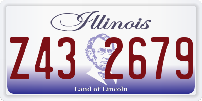 IL license plate Z432679