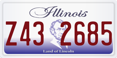 IL license plate Z432685