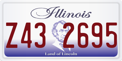 IL license plate Z432695