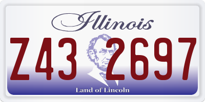IL license plate Z432697
