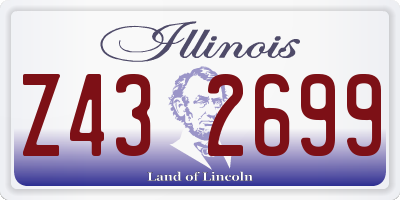 IL license plate Z432699