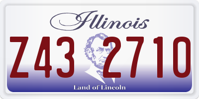 IL license plate Z432710