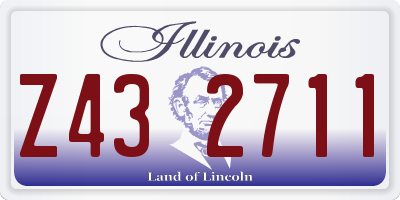 IL license plate Z432711