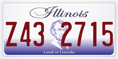IL license plate Z432715