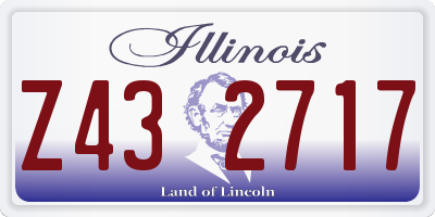 IL license plate Z432717