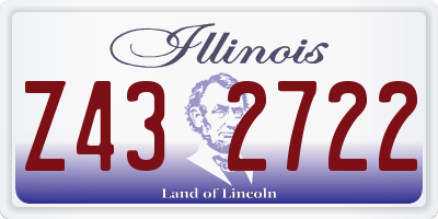 IL license plate Z432722