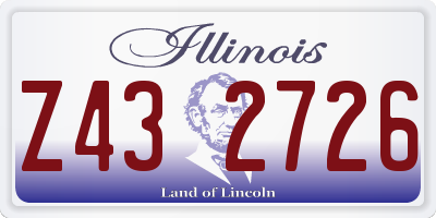 IL license plate Z432726