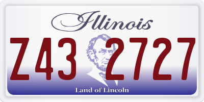 IL license plate Z432727