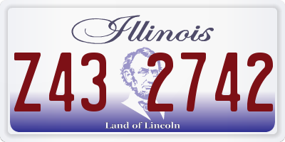 IL license plate Z432742